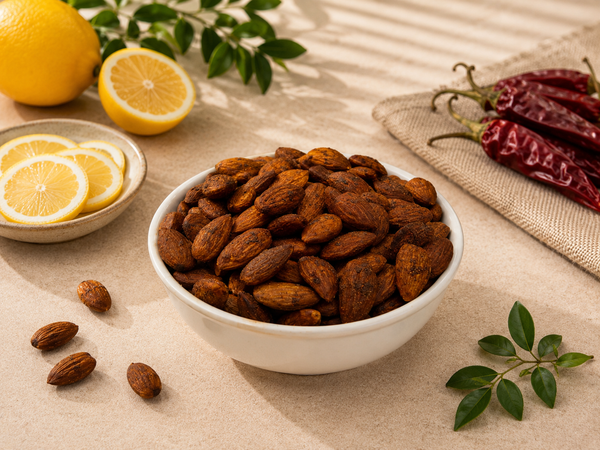 Desi Style Chili Lemon Almonds