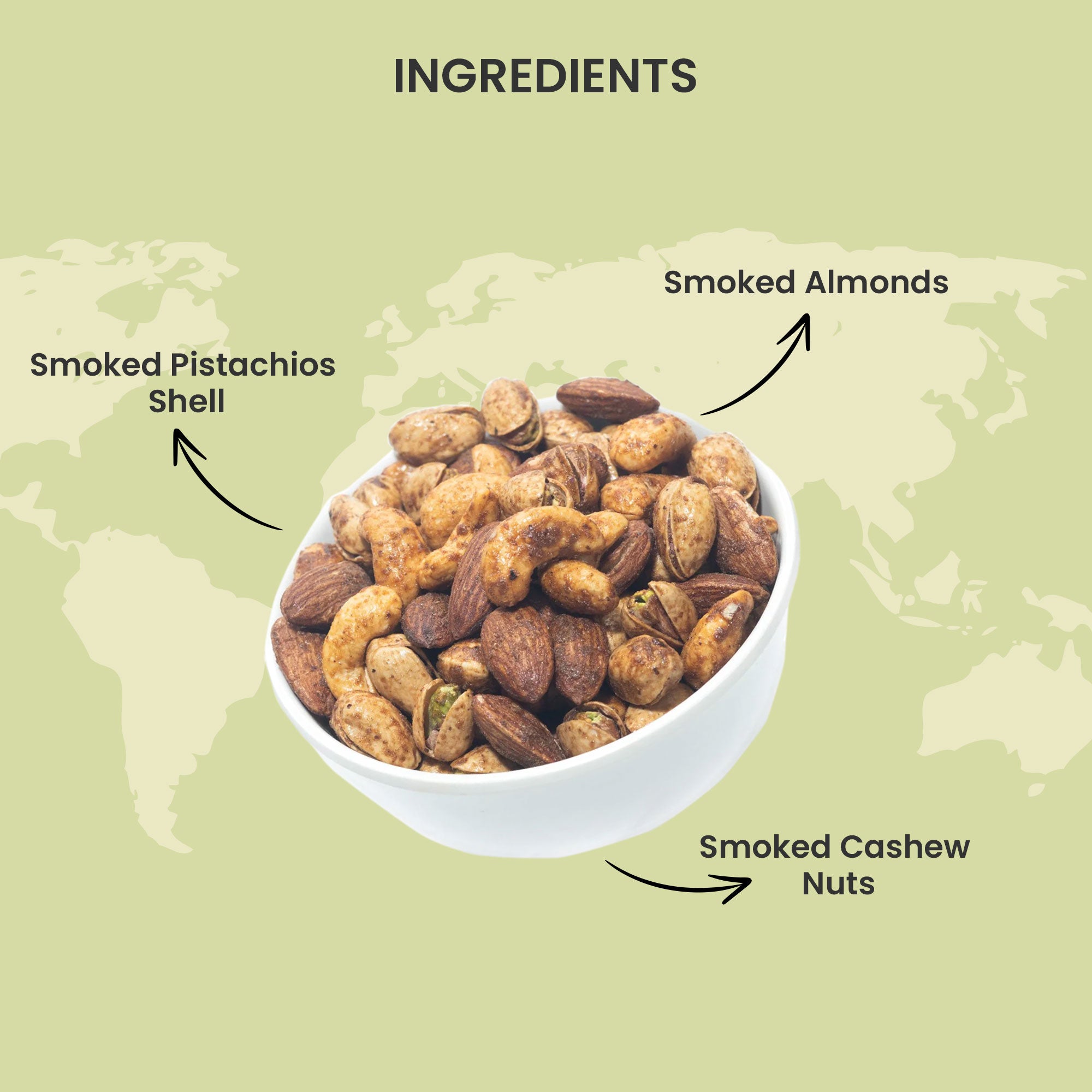 Wood Smoked mixed Nuts- Premium