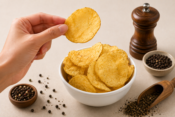 Black Pepper Flavoured Kettle Chips